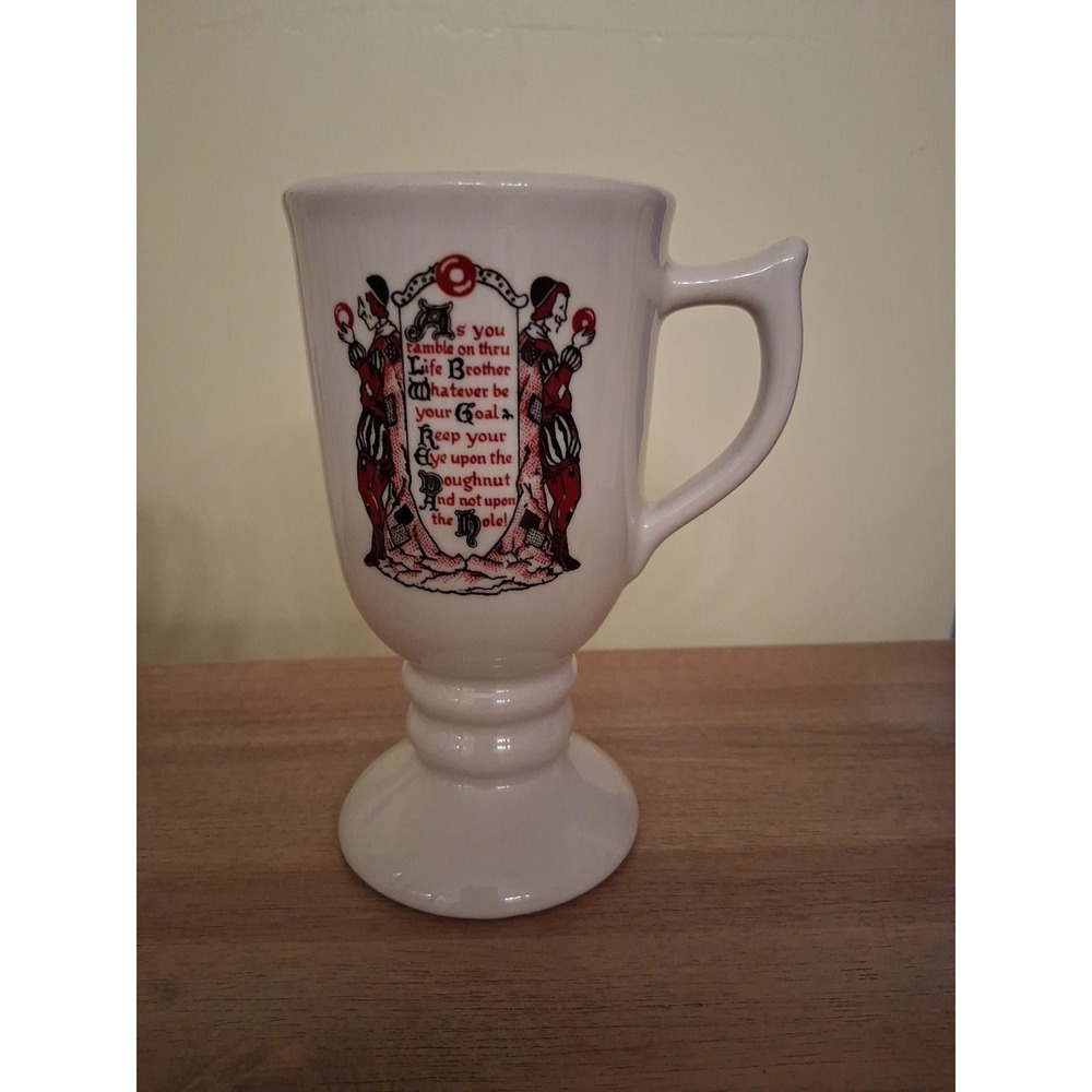 Sterling China Mayflower Donut Shop Irish Coffee Mug Donut Hole Proverb